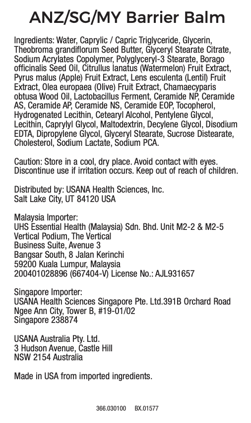 celavive postbiotic barrier balm singapore usana supplement facts